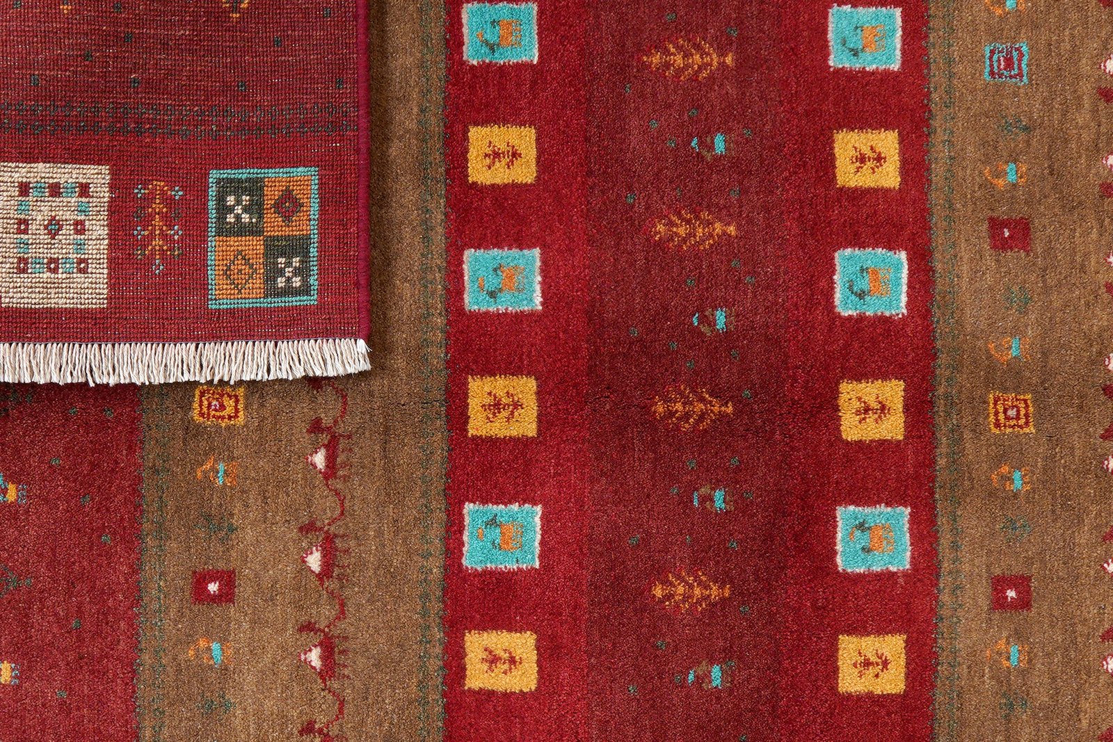 Gabbeh Sonnat — Hand-knotted, 151x200 cm, Multicolor, 100% Virgin Wool | View 7