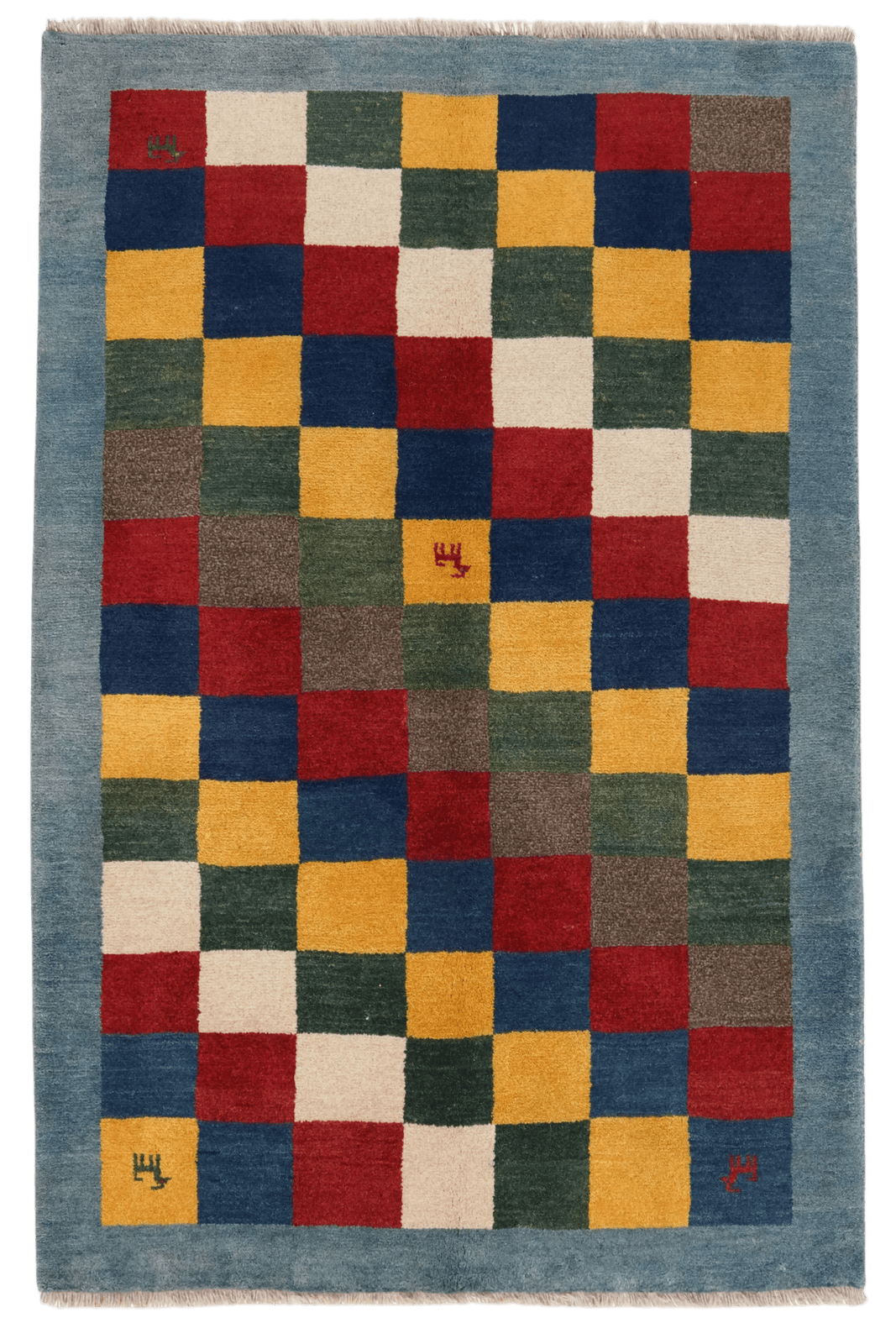 Rizbaf — Hand-knotted, 107x175 cm, Multicolor, 100% Virgin Wool | Main view