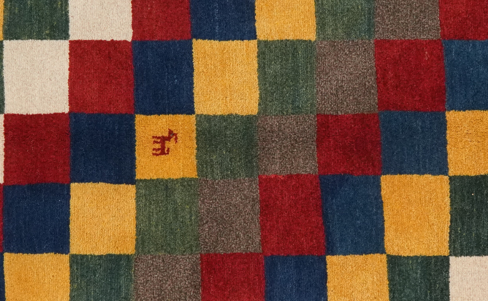 Rizbaf — Handgefertigt, 175x107 cm, Blau, 100% Virgin Wool | View 6