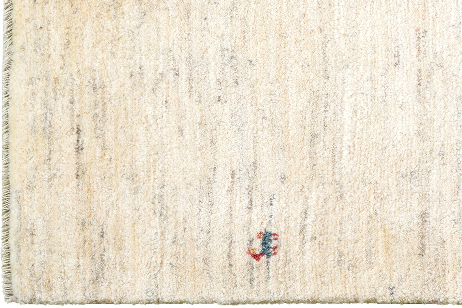 Gabbeh — Hand-knotted, 88x207 cm, Beige, 100% Virgin Wool | View 3