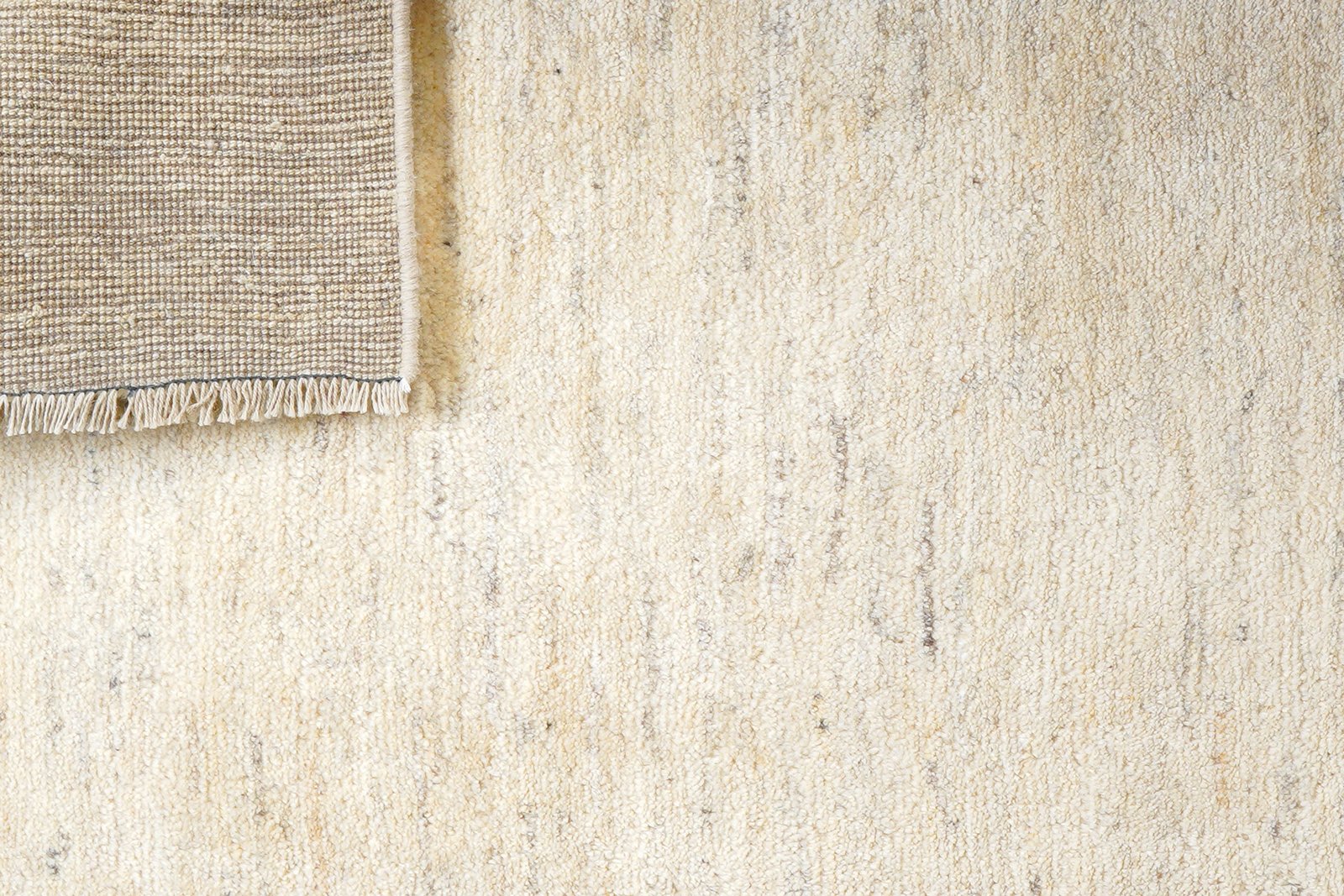 Gabbeh — Hand-knotted, 86x204 cm, Beige, 100% Virgin Wool | View 7