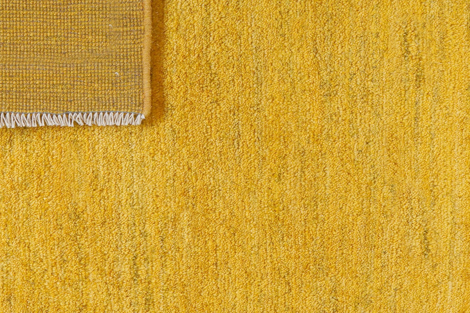 Gabbeh — Hand-knotted, 82x119 cm, Yellow, 100% Virgin Wool | View 7