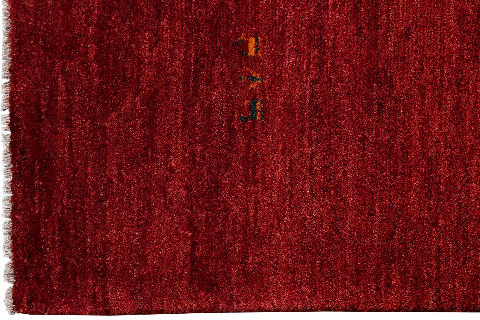 Gabbeh — Hand-knotted, 81x220 cm, Red, 100% Virgin Wool | View 3