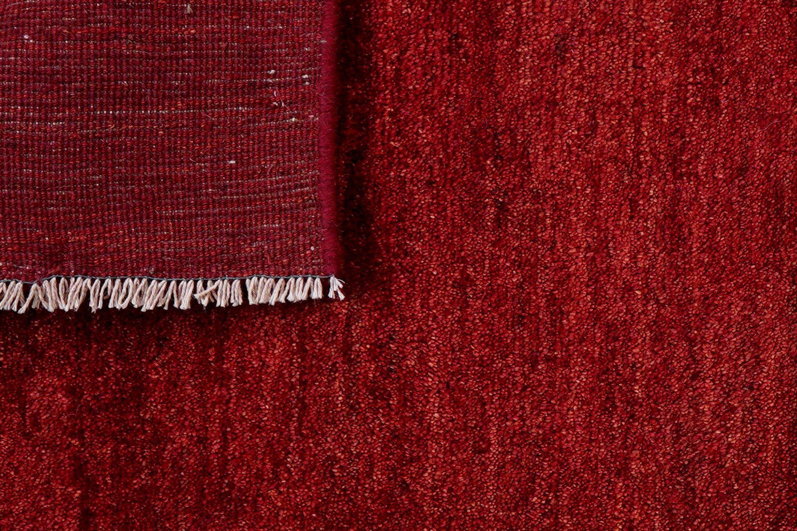 Gabbeh — Hand-knotted, 81x220 cm, Red, 100% Virgin Wool | View 7