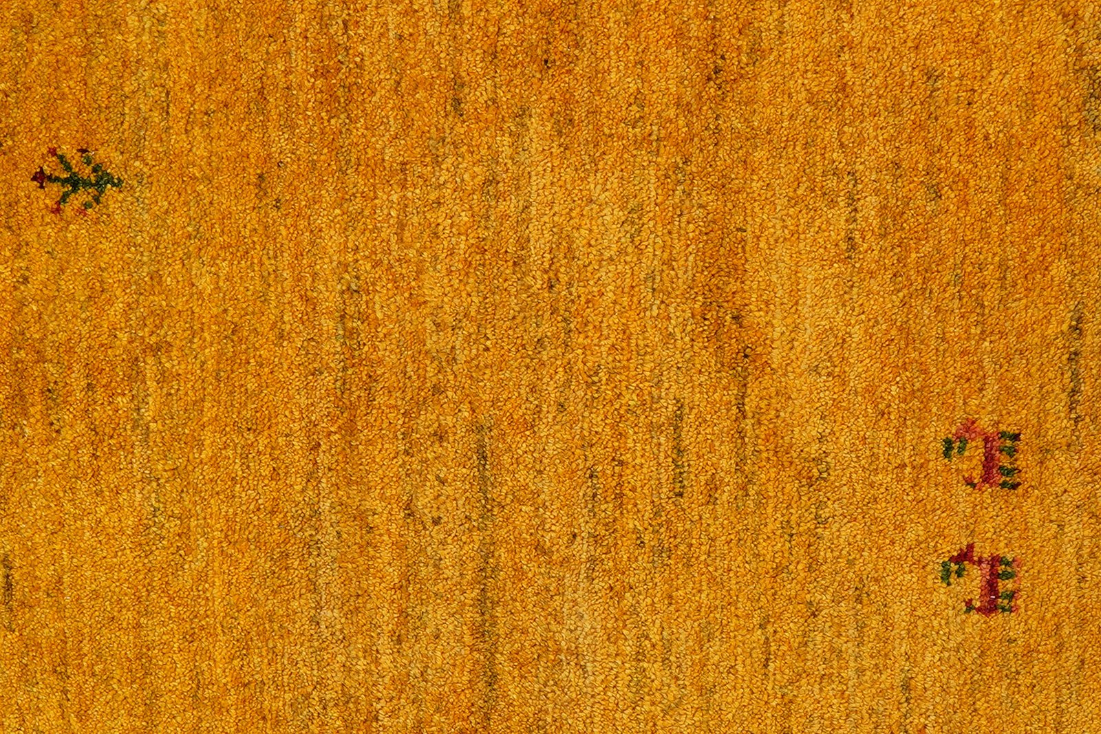 Gabbeh — Hand-knotted, 95x147 cm, Yellow, 100% Virgin Wool | View 6