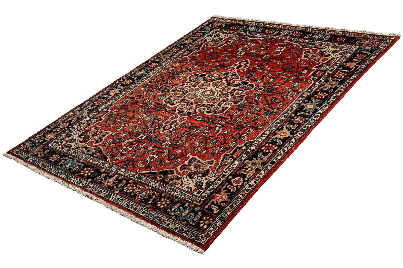 Heritage — Hand-knotted, 108x168 cm, Red, 100% Virgin Wool | View 5