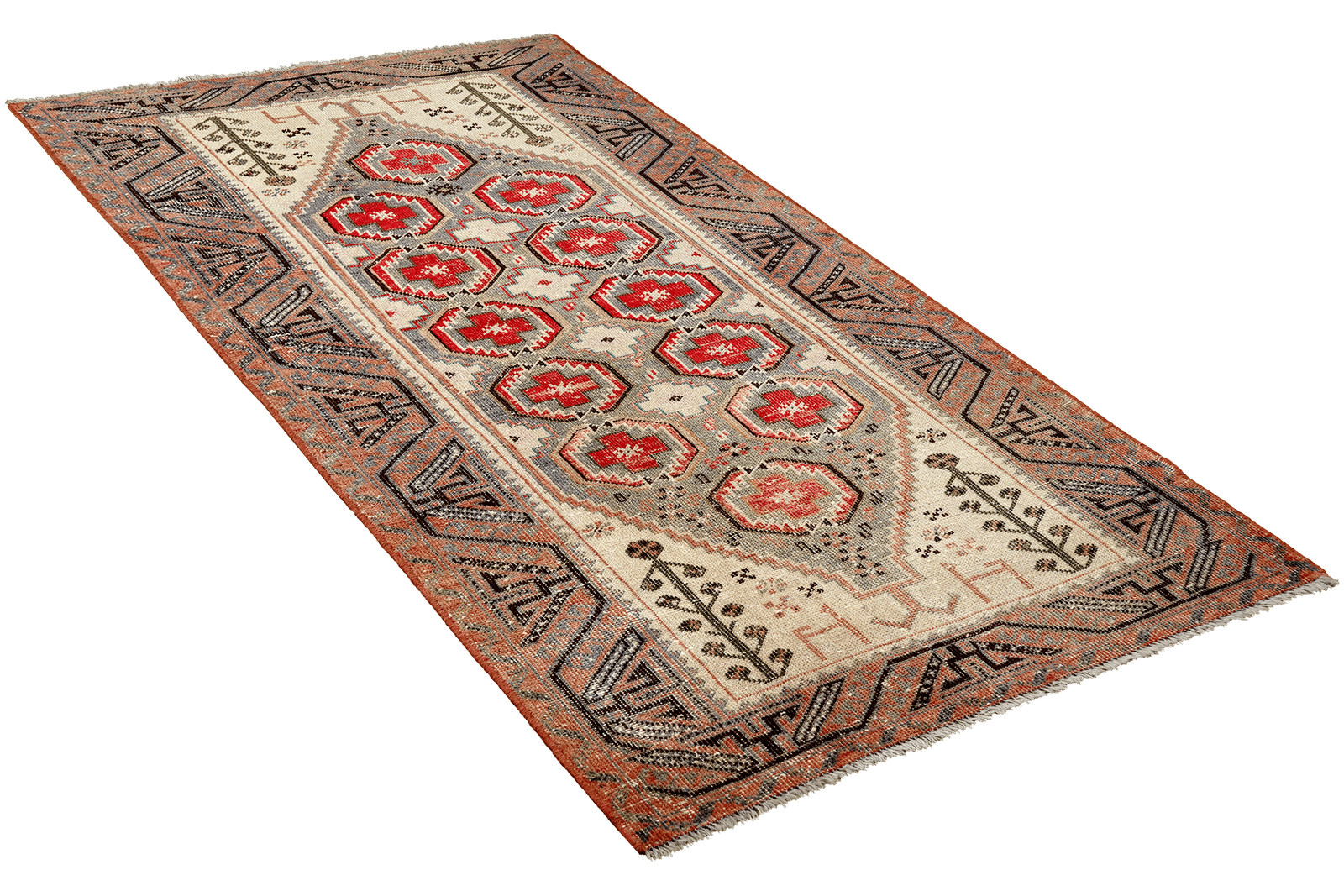 Heritage — Hand-knotted, 95x185 cm, Brown, 100% Virgin Wool | View 4