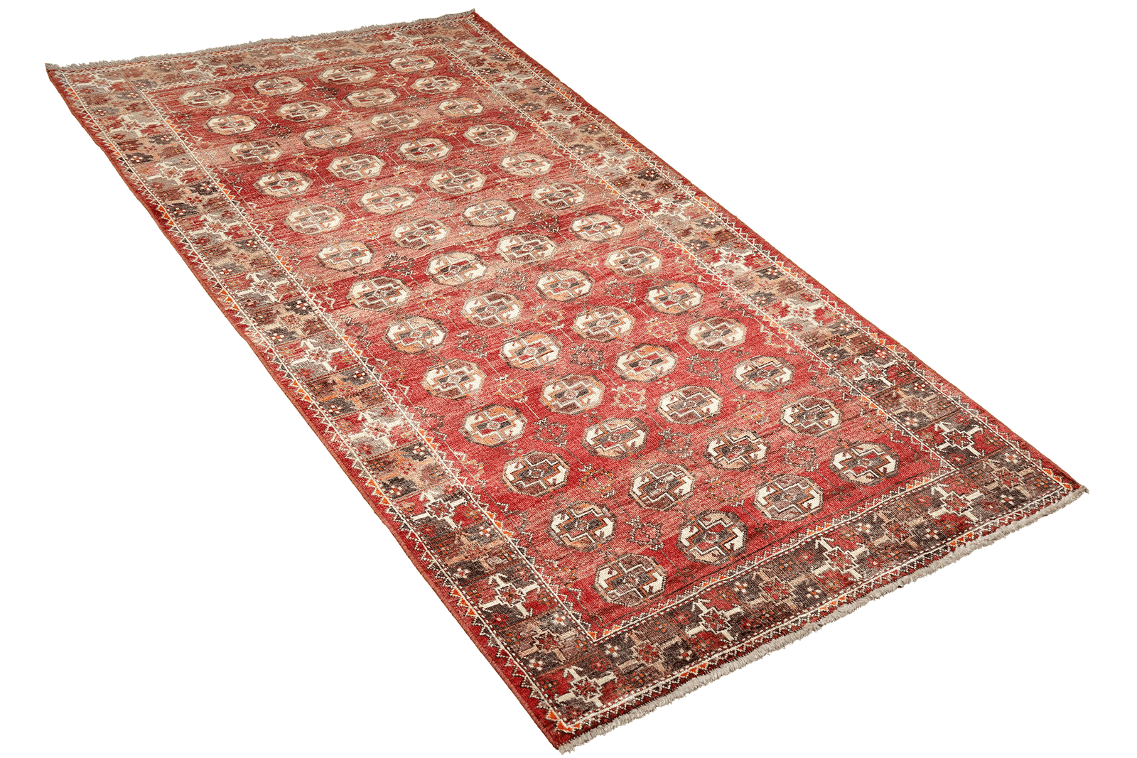 Heritage — Hand-knotted, 110x240 cm, Red, 100% Virgin Wool | View 4