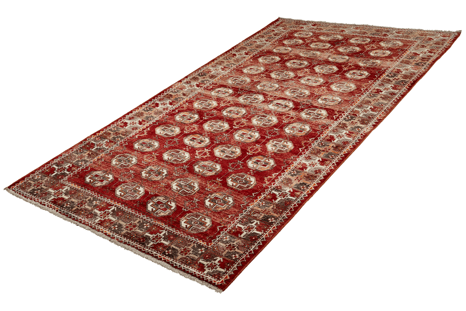 Heritage — Hand-knotted, 110x240 cm, Red, 100% Virgin Wool | View 5