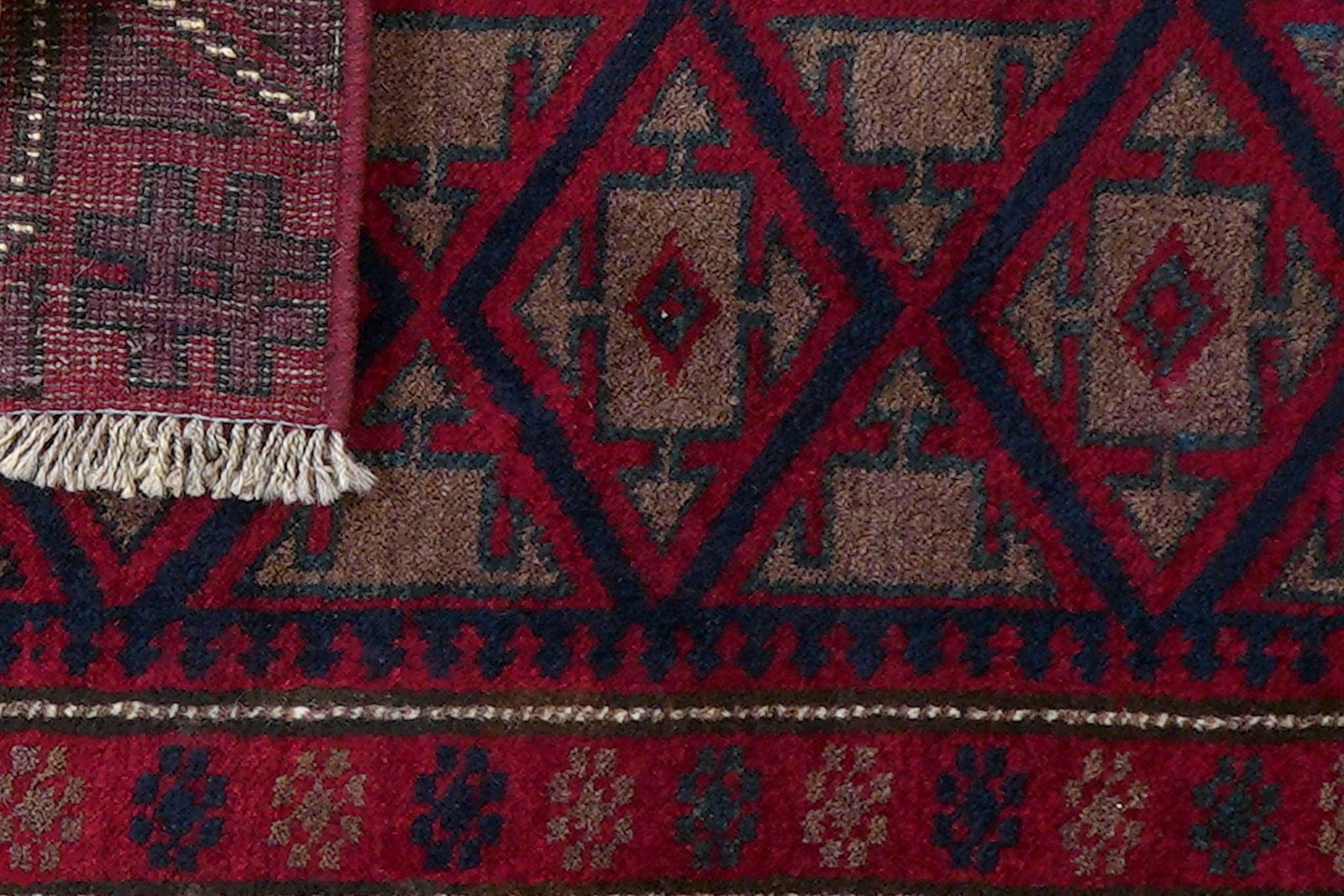 Belutch — Hand-knotted, 57x94 cm, Multicolor, 100% Virgin Wool | View 7