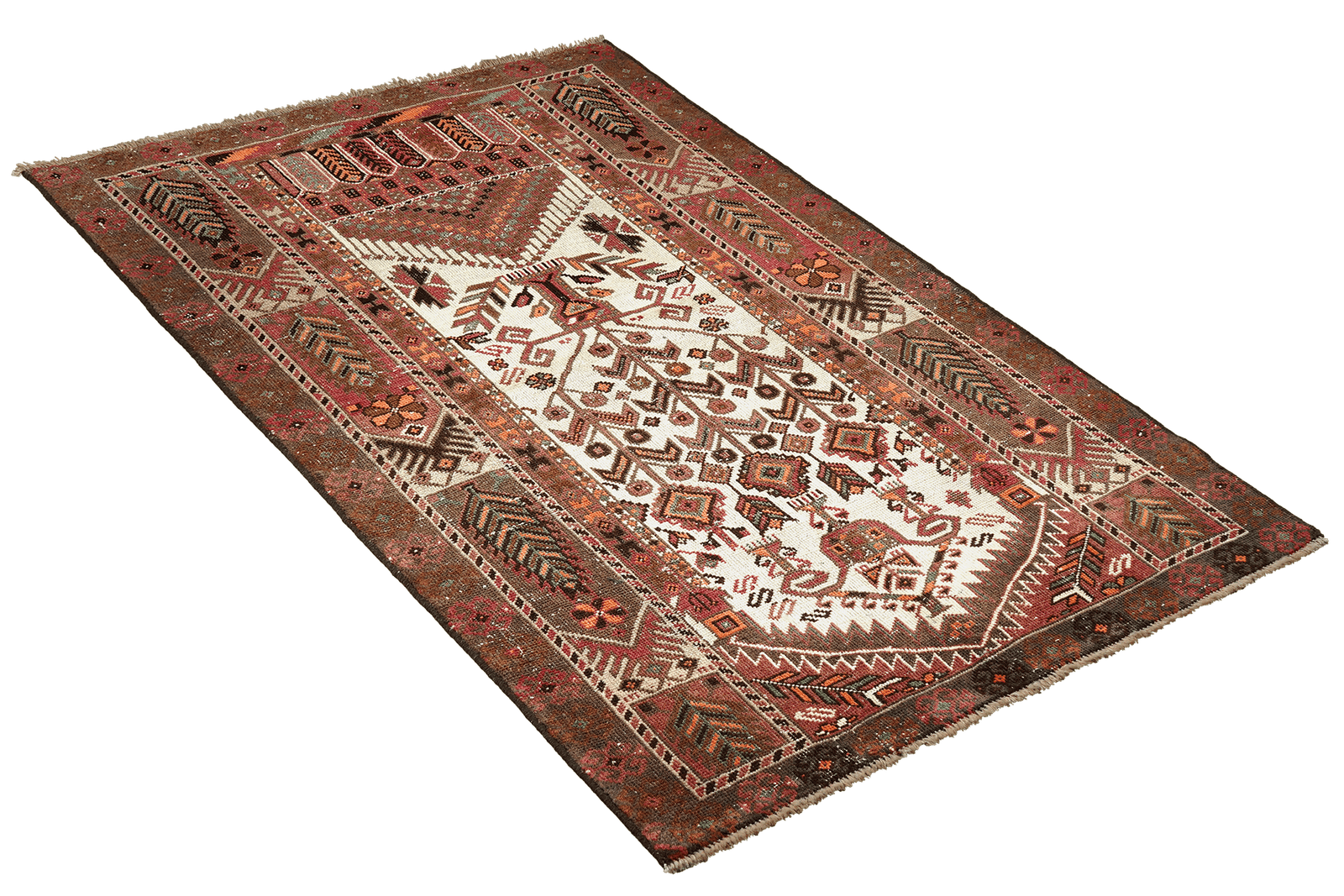 Heritage — Hand-knotted, 101x176 cm, Brown, 100% Virgin Wool | View 4