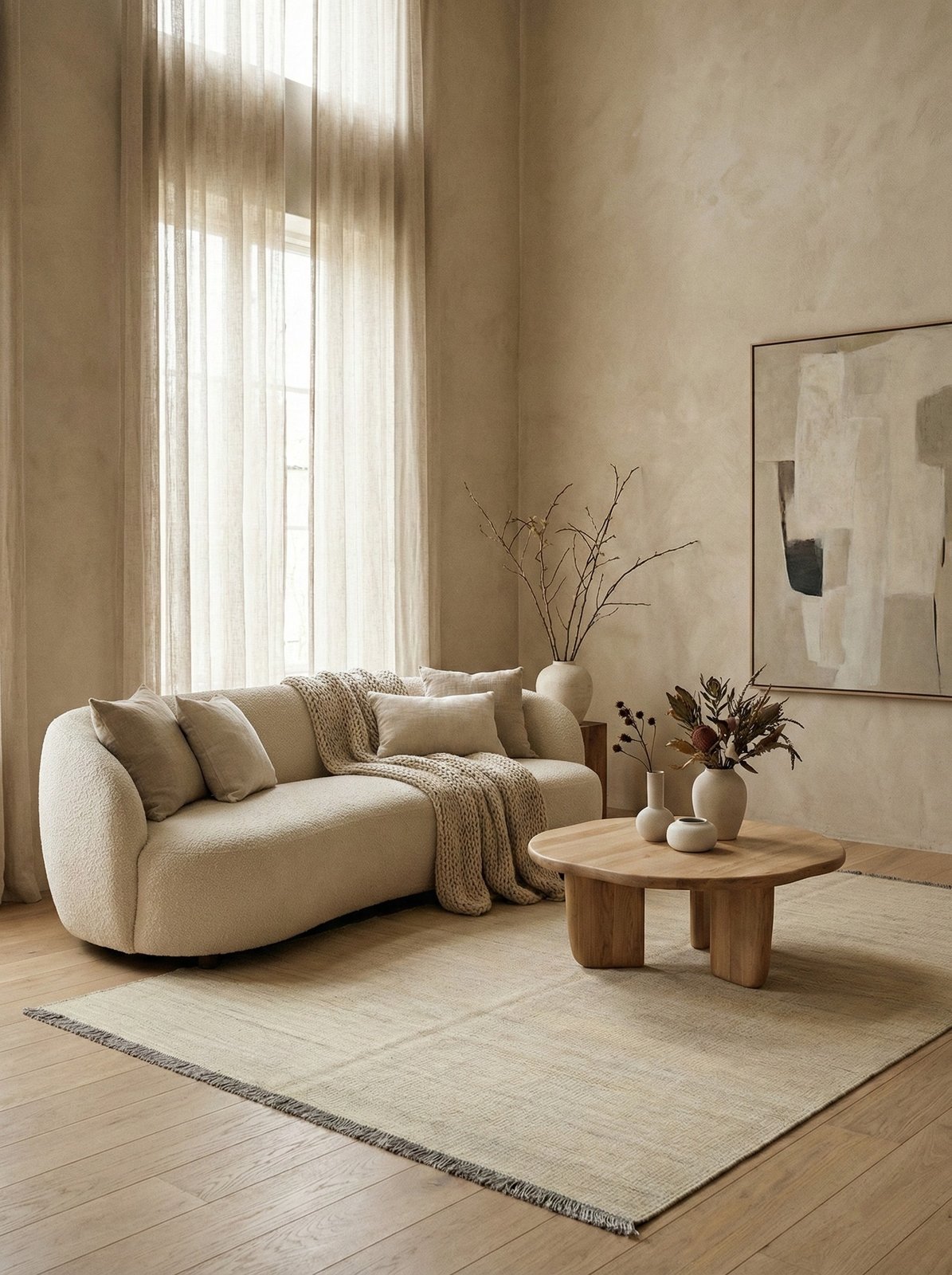 Kelim Gashgai — Handmade, 189x298 cm, Beige, 100% Virgin Wool | Back view