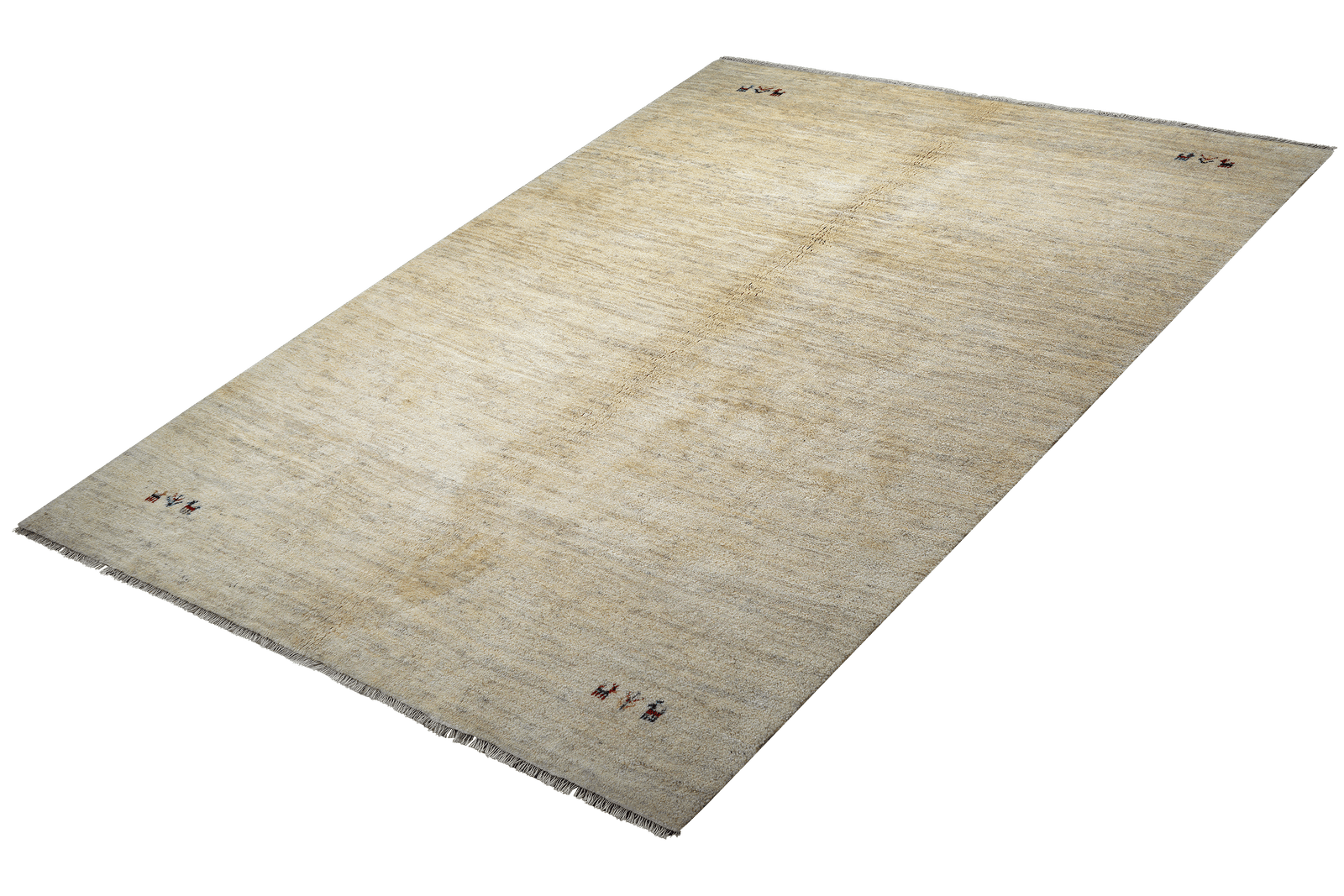 Gabbeh — Hand-knotted, 177x242 cm, Beige, 100% Virgin Wool | View 5
