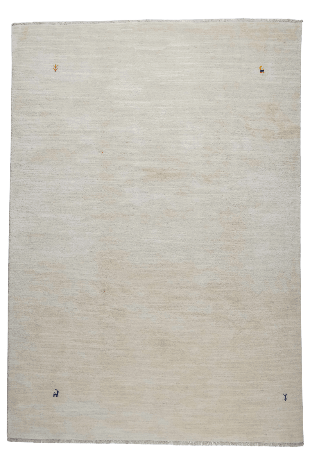 Gabbeh — Hand-knotted, 206x300 cm, Beige, 100% Virgin Wool | Main view