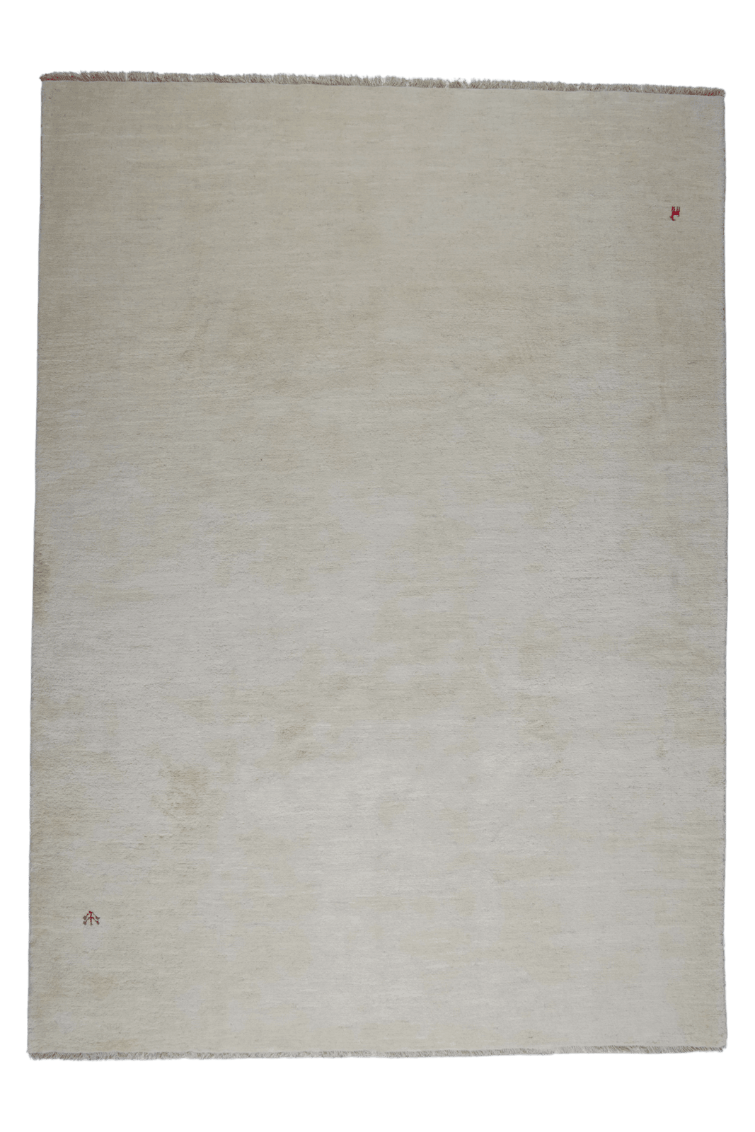 Gabbeh — Hand-knotted, 214x300 cm, Beige, 100% Virgin Wool | Main view