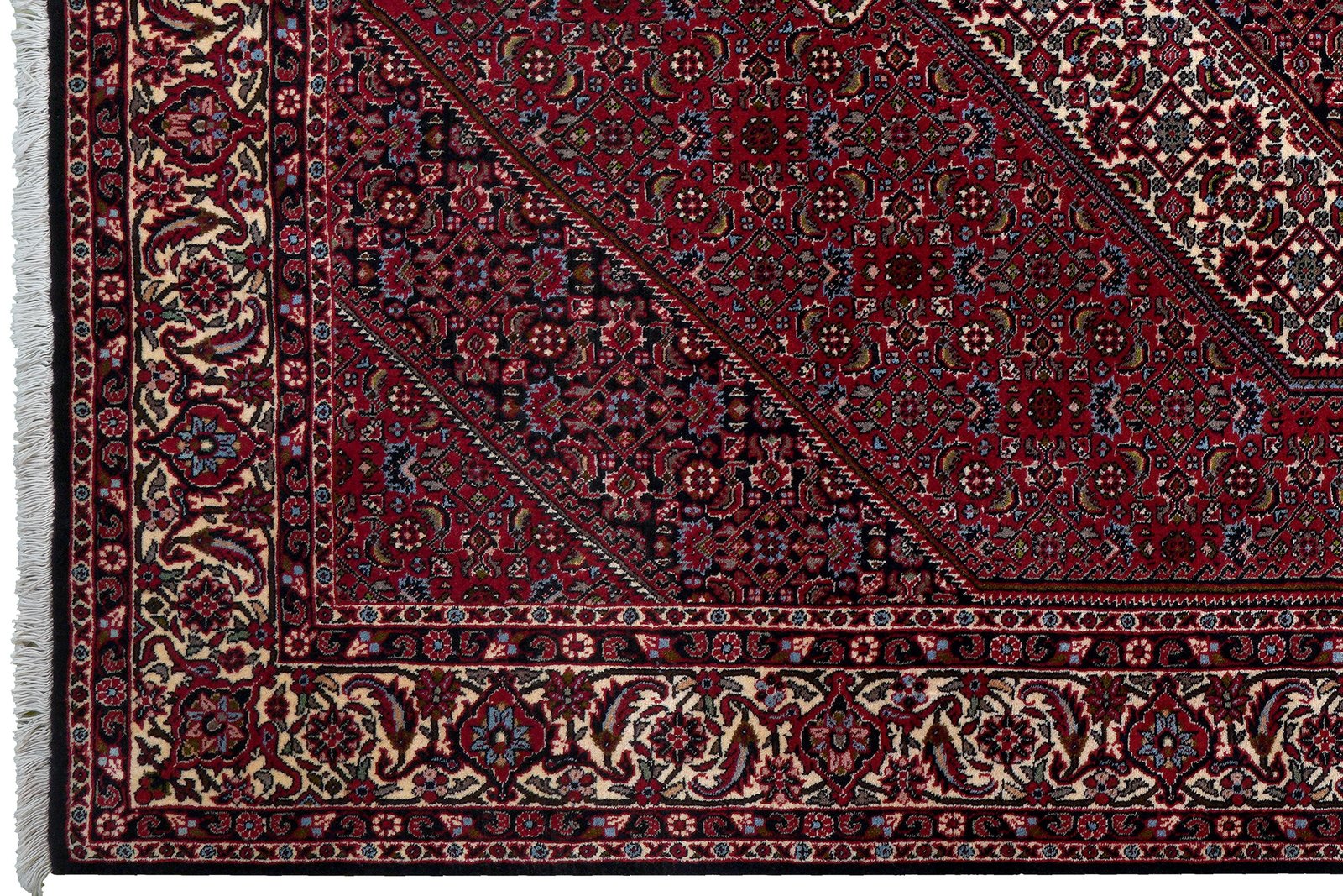 Bidjar Zandjan — Hand-knotted, 164x251 cm, Red, 100% Virgin Wool | View 3