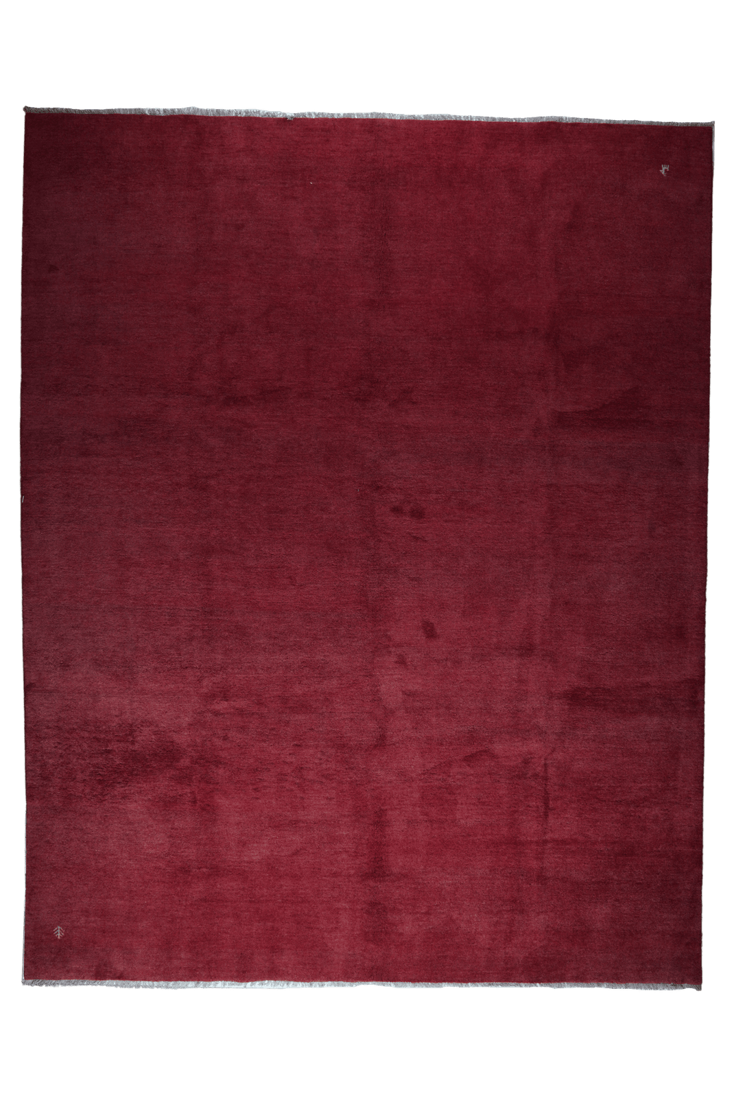 Gabbeh — Hand-knotted, 301x390 cm, Red, 100% Virgin Wool | Main view