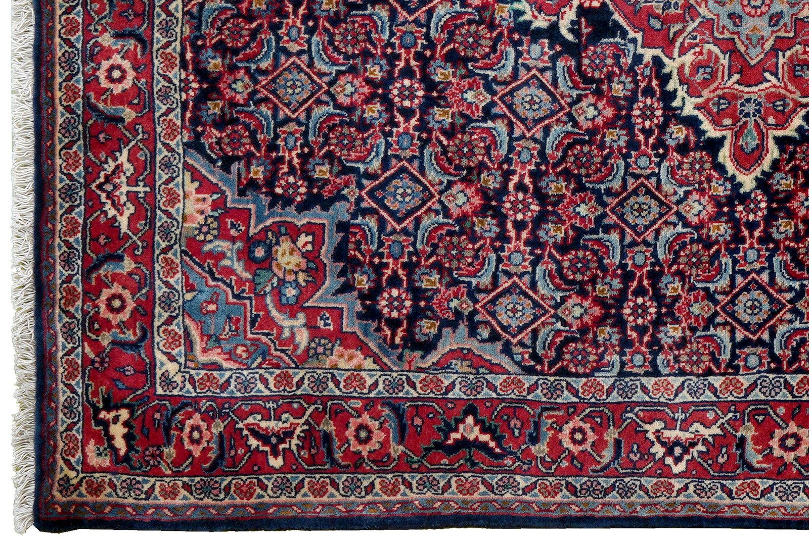 Bidjar Zandjan — Hand-knotted, 111x162 cm, Blue, 100% Virgin Wool | View 3
