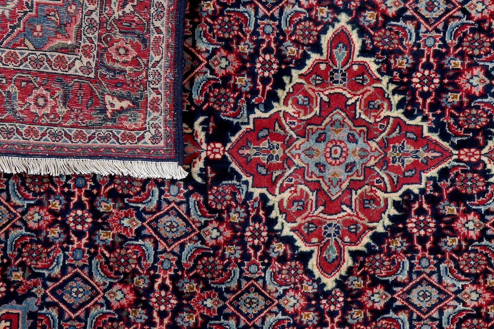 Bidjar Zandjan — Hand-knotted, 111x162 cm, Blue, 100% Virgin Wool | View 7