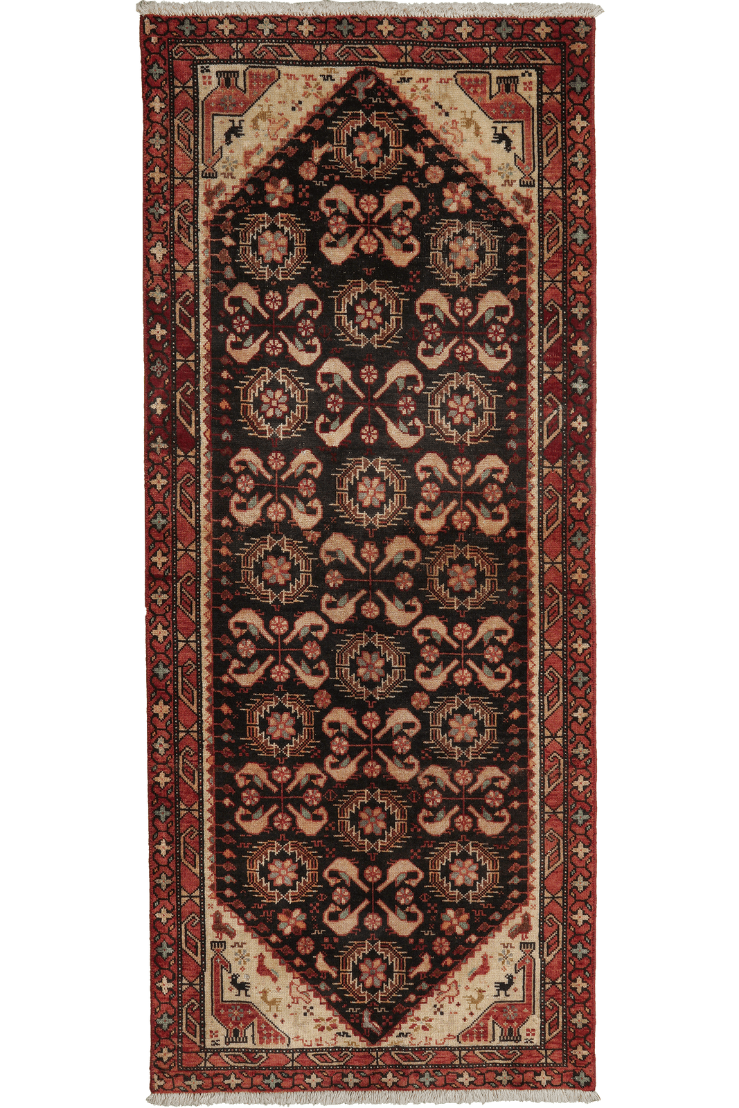 Heritage — Hand-knotted, 65x162 cm, Blue, 100% Virgin Wool | Main view