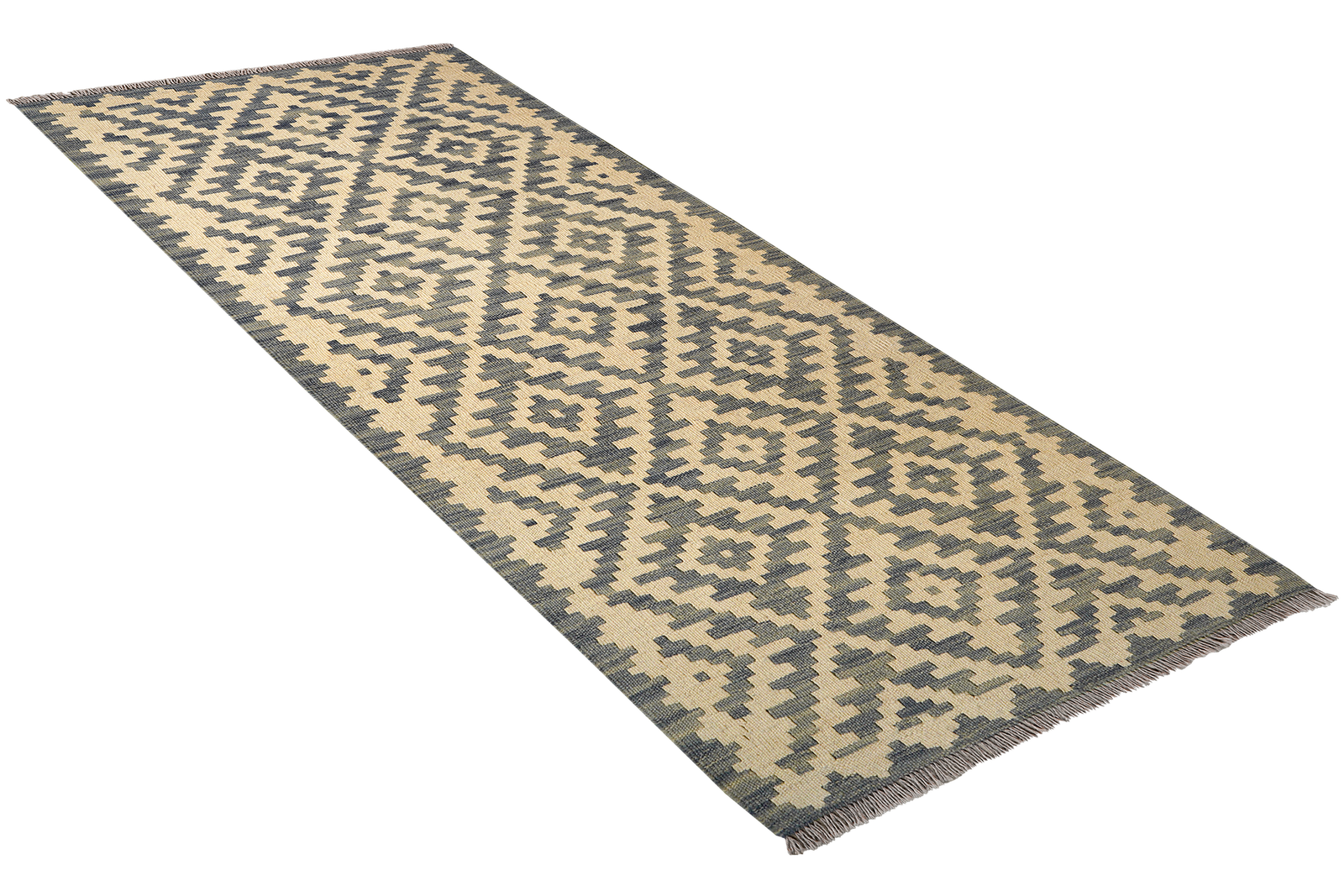 Kelim Gashgai — Handgefertigt, 200x84 cm, Beige, 100% Virgin Wool | View 5