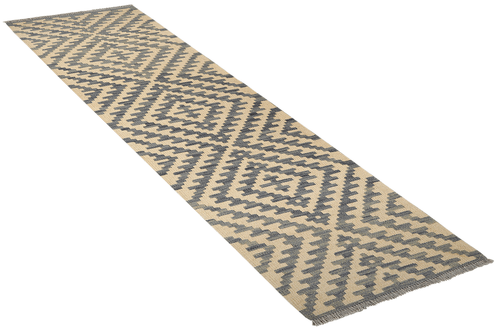 Kelim Gashgai — Handmade, 60x245 cm, Beige, 100% Virgin Wool | View 4