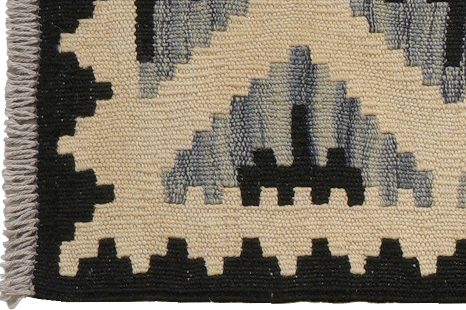 Kelim Gashgai — Handmade, 46x60 cm, Beige, 100% Virgin Wool | View 3