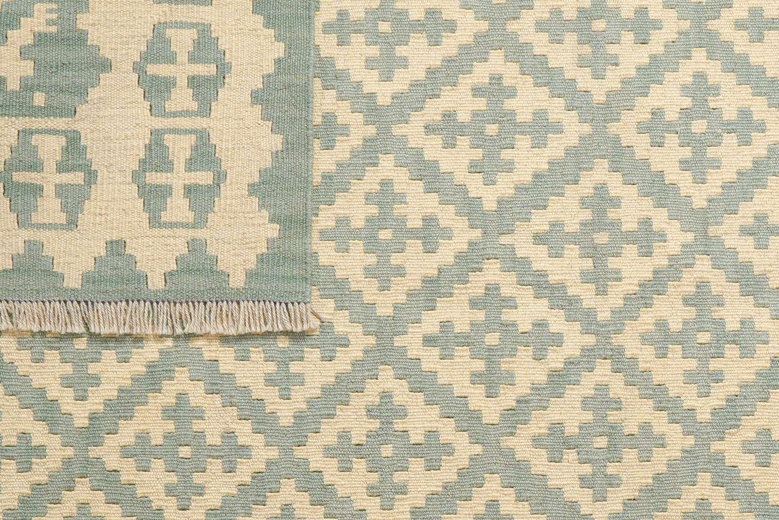 Kelim Gashgai — Handgefertigt, 184x127 cm, Beige, 100% Virgin Wool | View 7