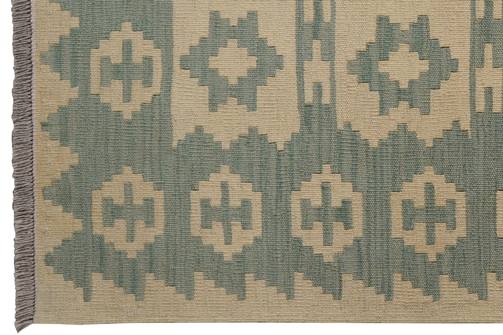 Kelim Gashgai — Handmade, 100x145 cm, Beige, 100% Virgin Wool | View 3