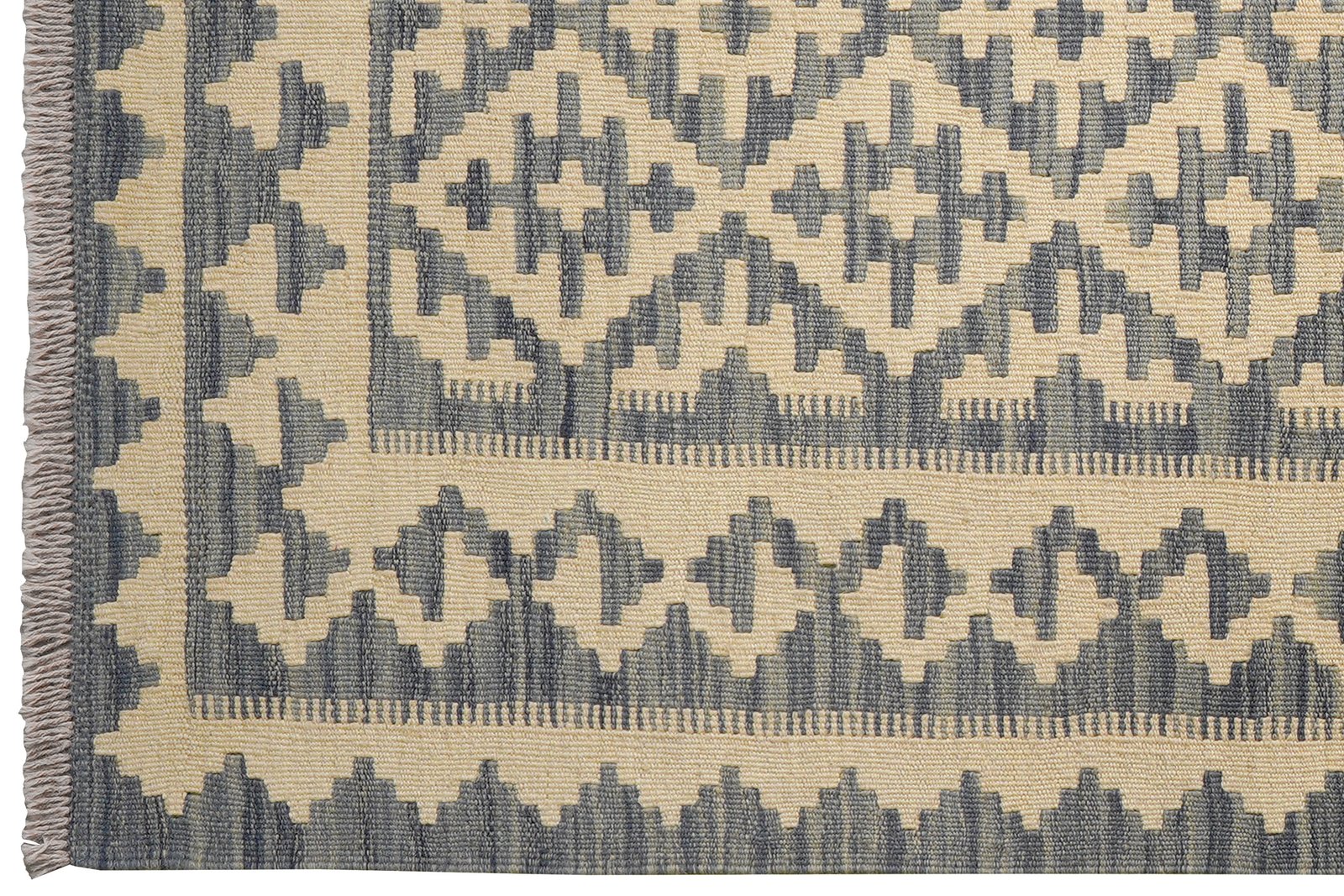 Kelim Gashgai — Handmade, 100x156 cm, Beige, 100% Virgin Wool | View 3