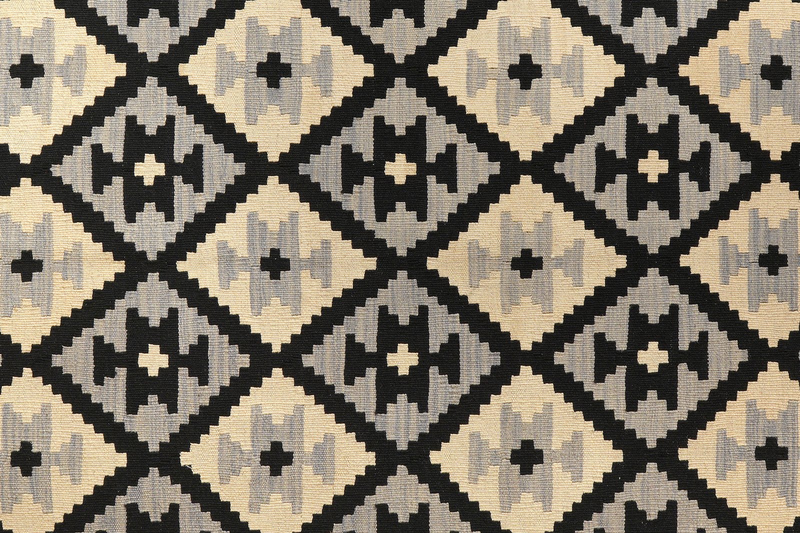 Kelim Gashgai — Handmade, 173x240 cm, Black, 100% Virgin Wool | View 5