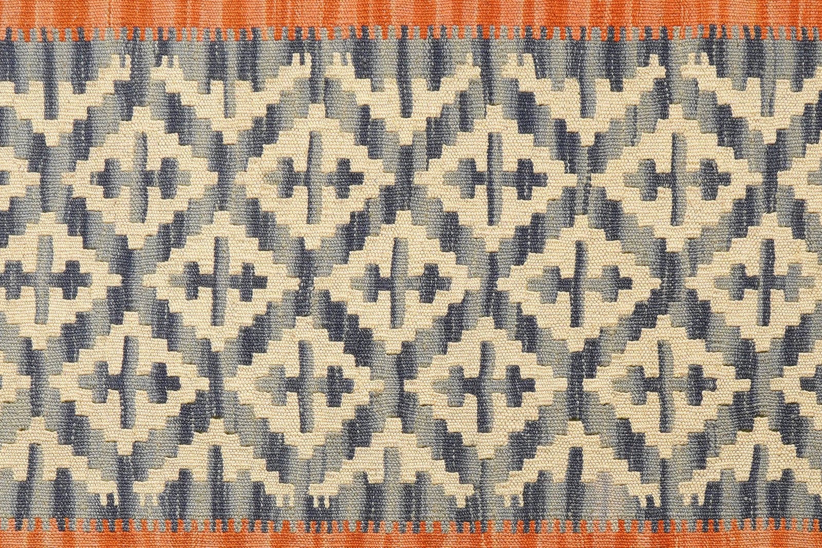 Kelim Gashgai — Handmade, 85x198 cm, Blue, 100% Virgin Wool | View 5