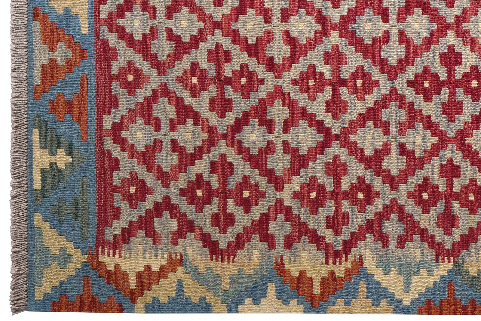Kelim Gashgai — Handmade, 159x163 cm, Multicolor, 100% Virgin Wool | View 3