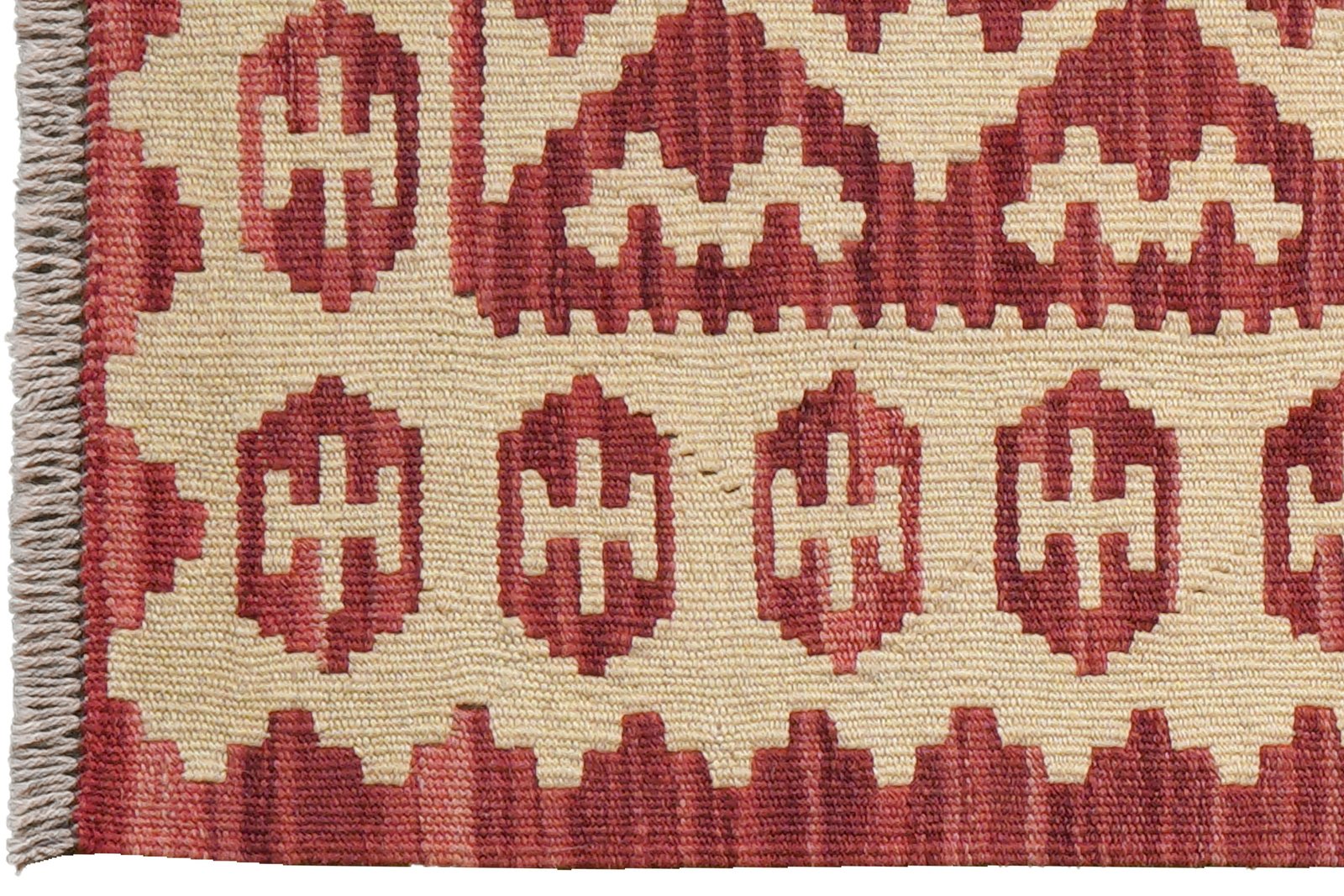 Kelim Gashgai — Handmade, 62x90 cm, Red, 100% Virgin Wool | View 3