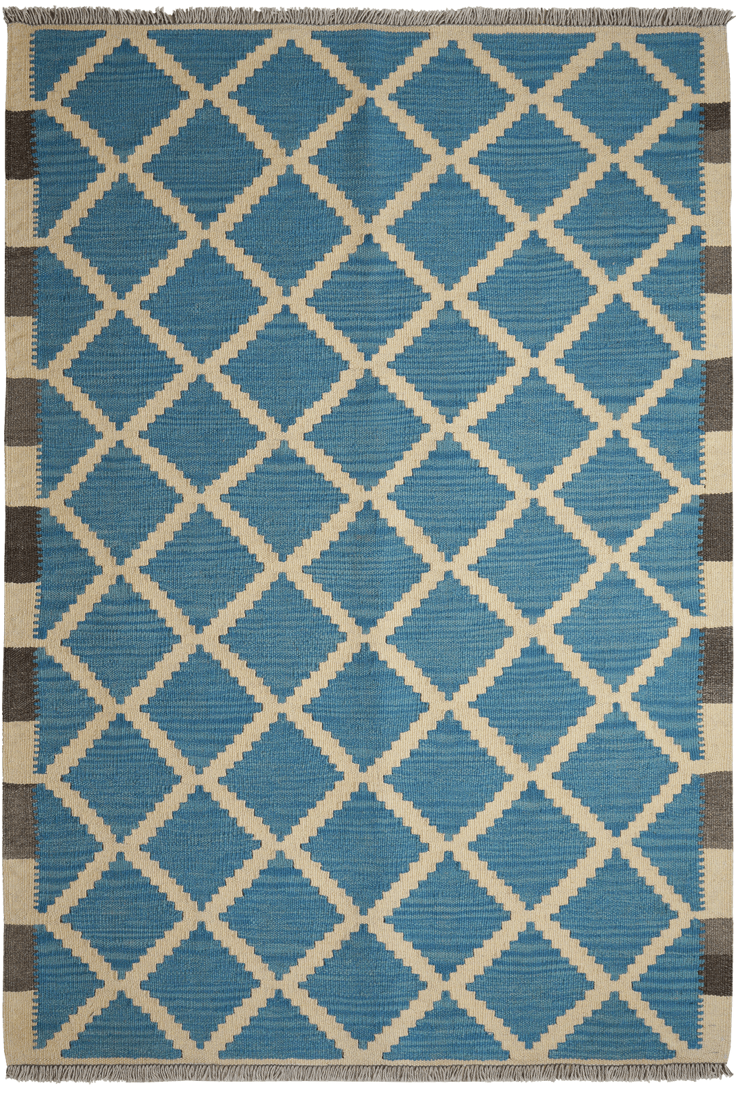 Kelim Gashgai — Handmade, 124x177 cm, Beige, 100% Virgin Wool | Main view