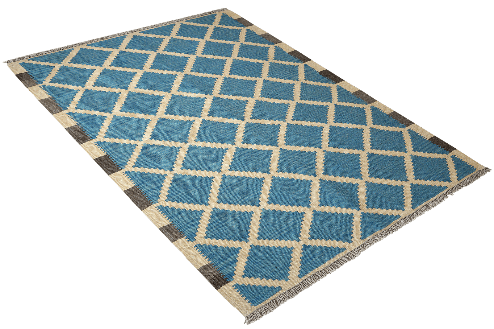 Kelim Gashgai — Handmade, 124x177 cm, Beige, 100% Virgin Wool | View 4