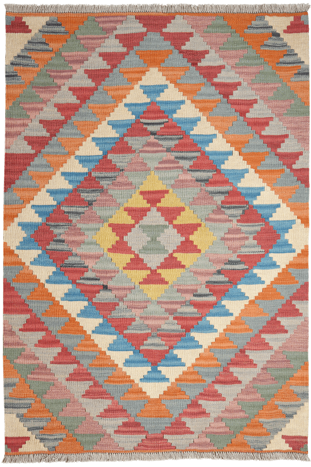 Kelim Gashgai — Handmade, 103x152 cm, Multicolor, 100% Virgin Wool | Main view
