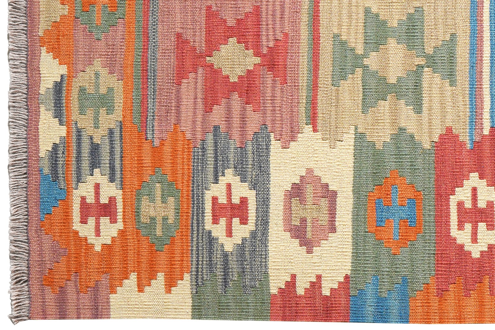 Kelim Gashgai — Handmade, 103x150 cm, Multicolor, 100% Virgin Wool | View 3