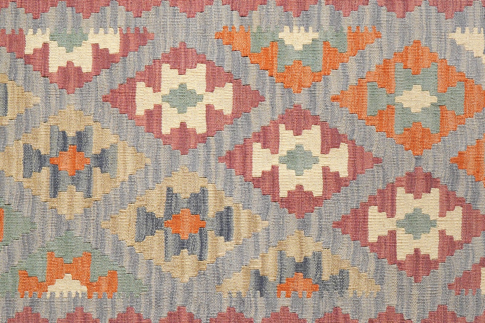 Kelim Gashgai — Handmade, 127x184 cm, Blue, 100% Virgin Wool | View 5