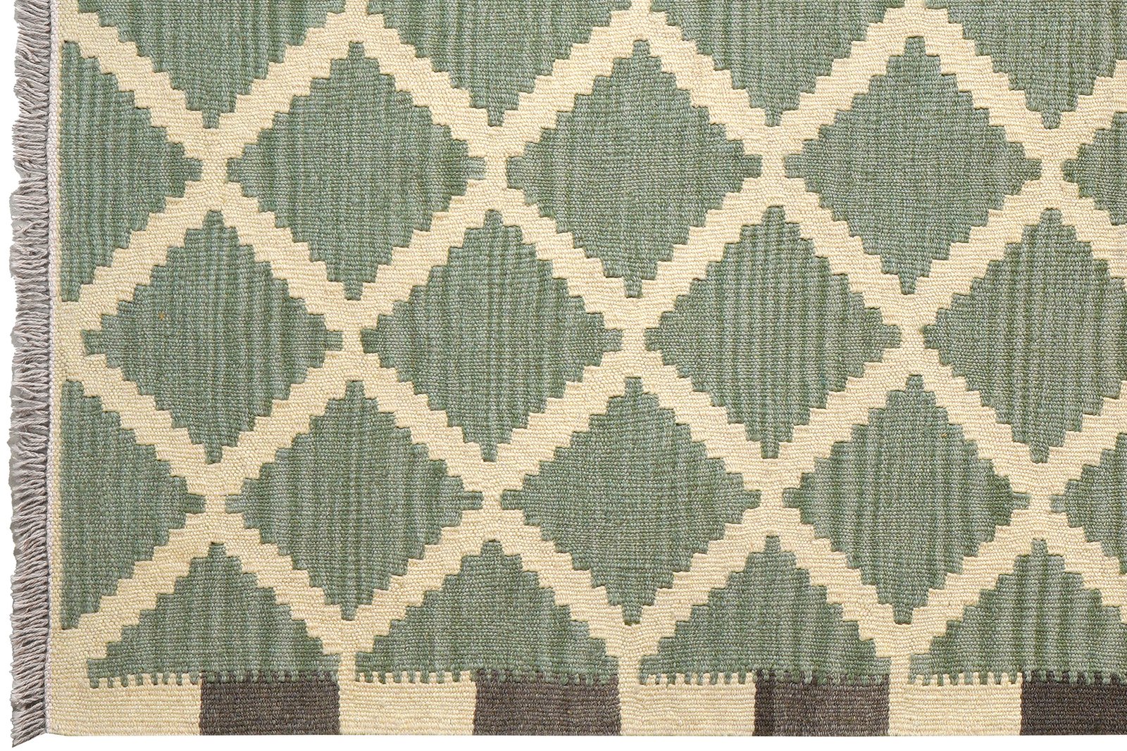 Kelim Gashgai — Handmade, 122x182 cm, Beige, 100% Virgin Wool | View 3