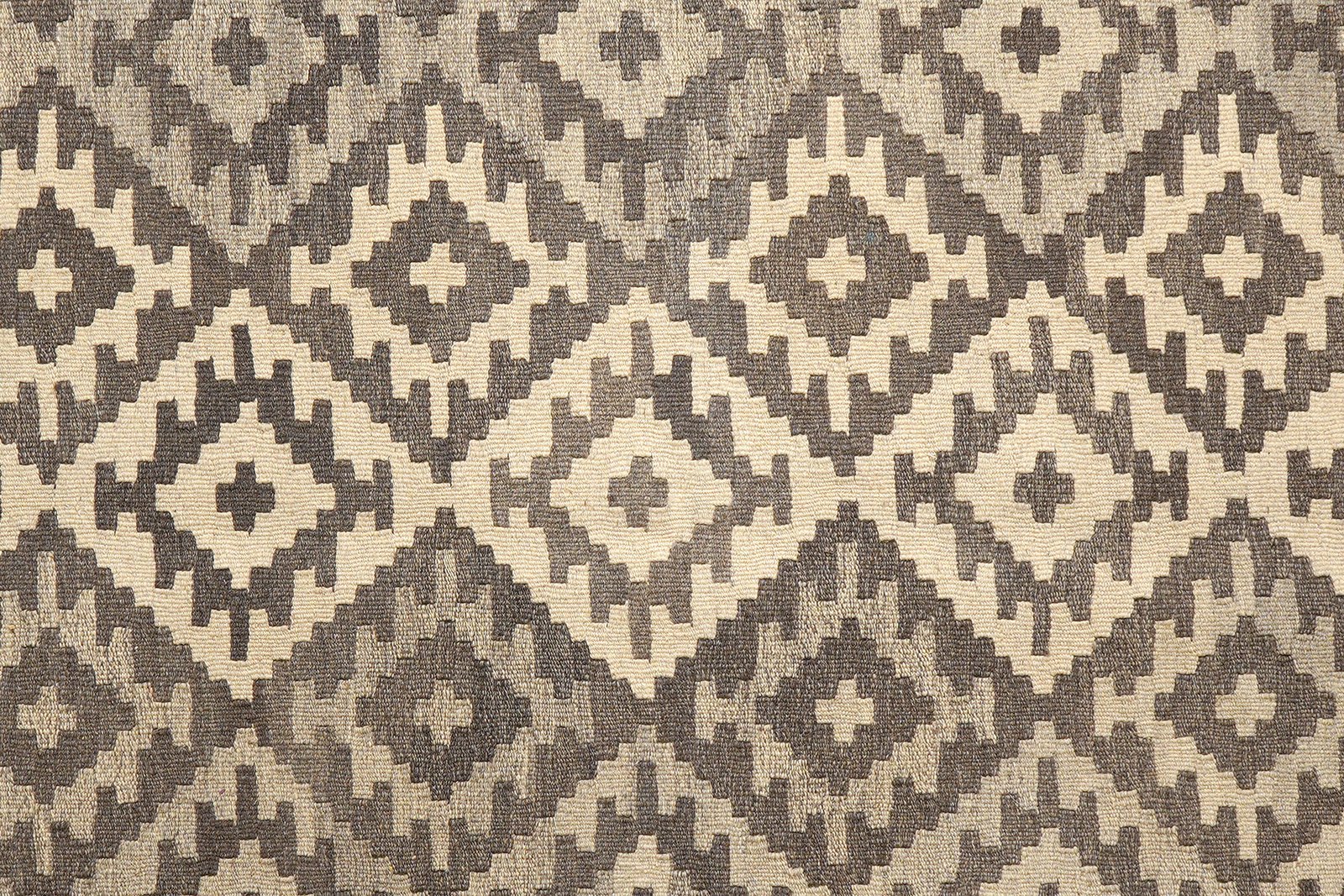 Kelim Gashgai — Handmade, 204x299 cm, Brown, 100% Virgin Wool | View 5