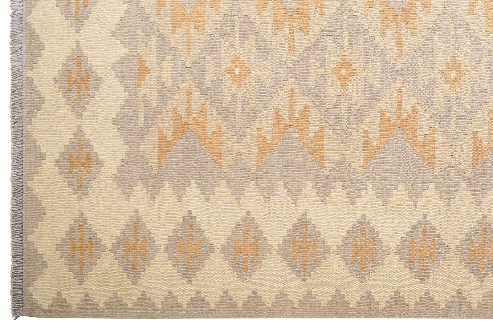 Kelim Gashgai — Handmade, 169x236 cm, Grey, 100% Virgin Wool | View 3