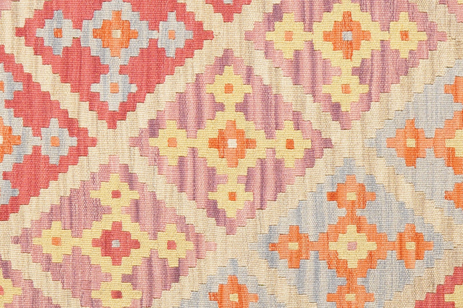 Kelim Gashgai — Handmade, 129x170 cm, Beige, 100% Virgin Wool | View 5