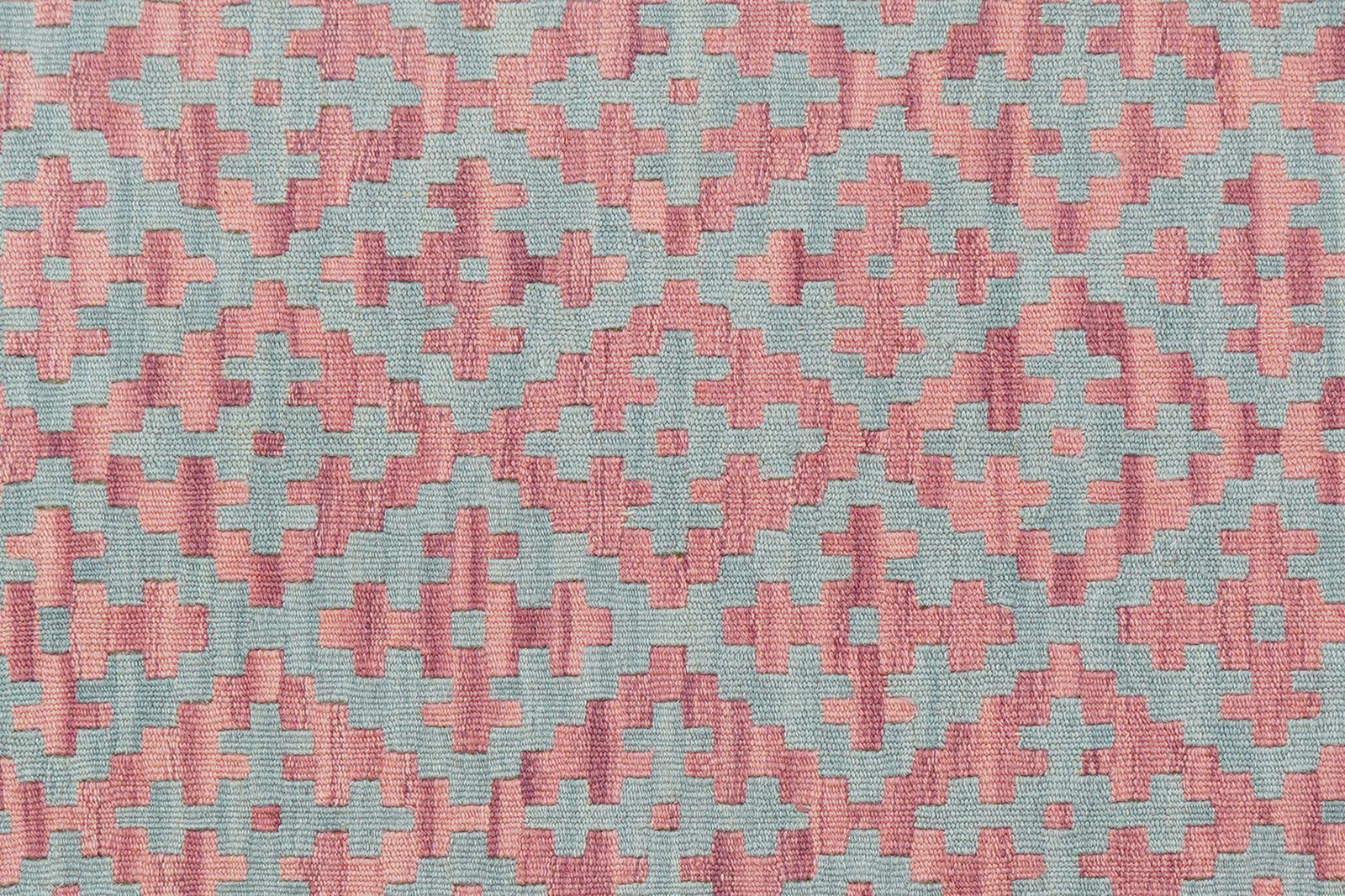 Kelim Gashgai — Handmade, 109x142 cm, Green, 100% Virgin Wool | View 5