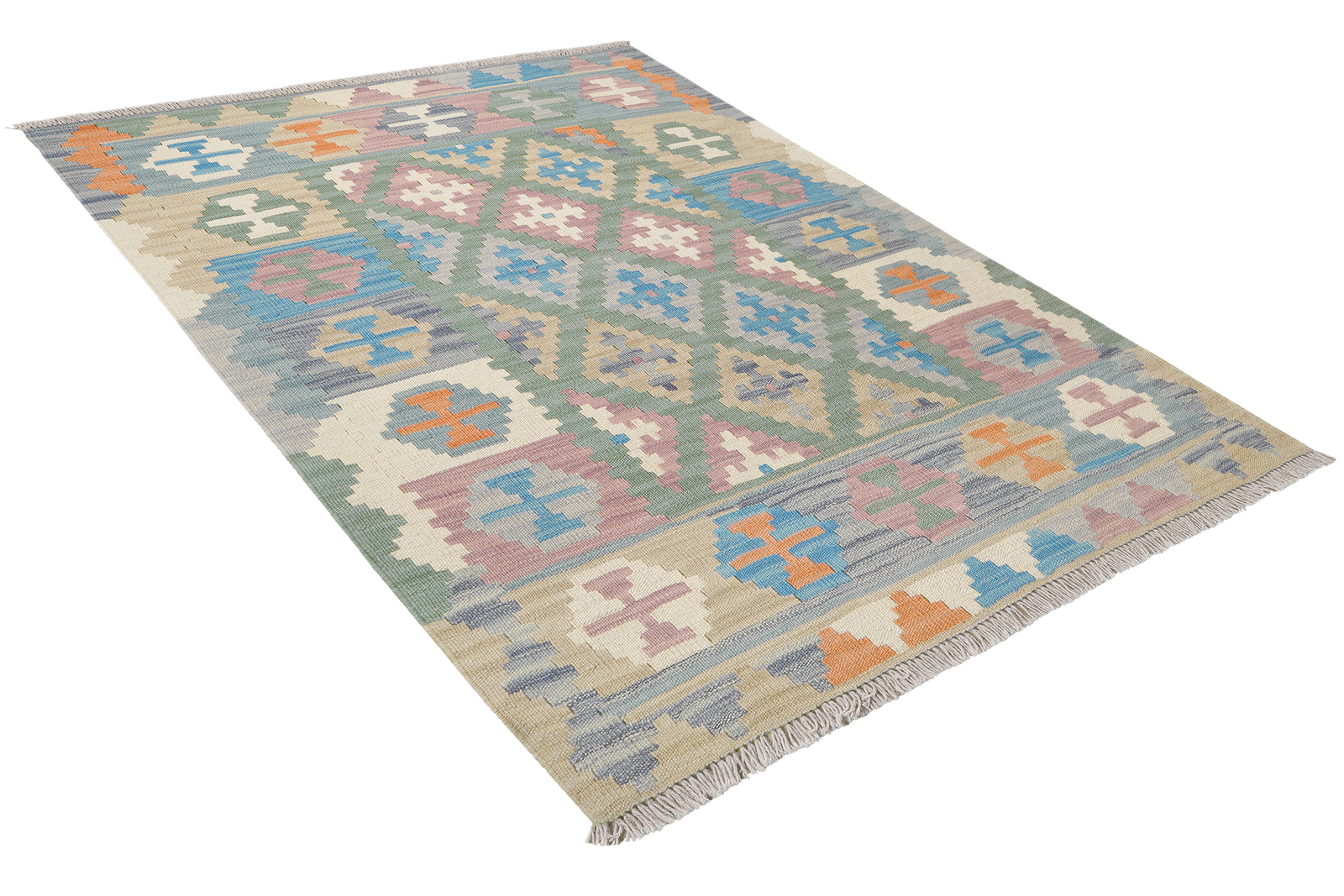 Kelim Gashgai — Handgefertigt, 150x108 cm, Bunt, 100% Virgin Wool | View 5