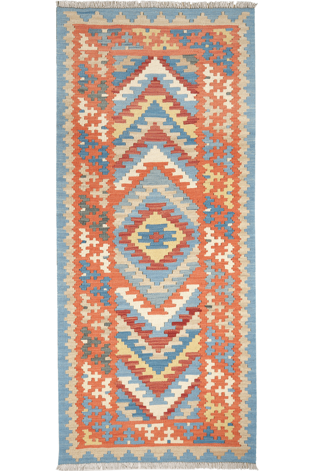 Kelim Gashgai — Handmade, 83x192 cm, Multicolor, 100% Virgin Wool | Main view