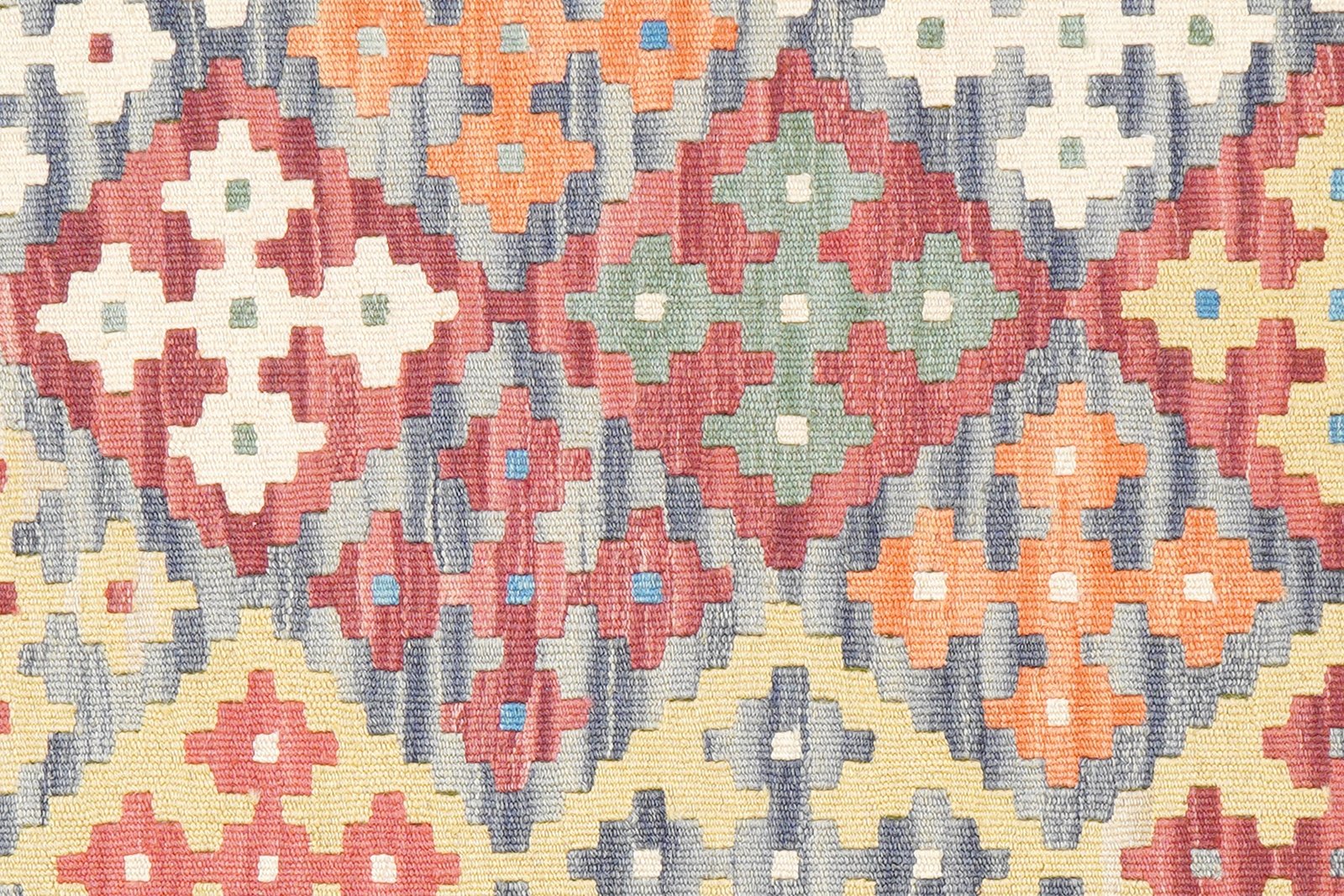 Kelim Gashgai — Handmade, 124x176 cm, Beige, 100% Virgin Wool | View 5
