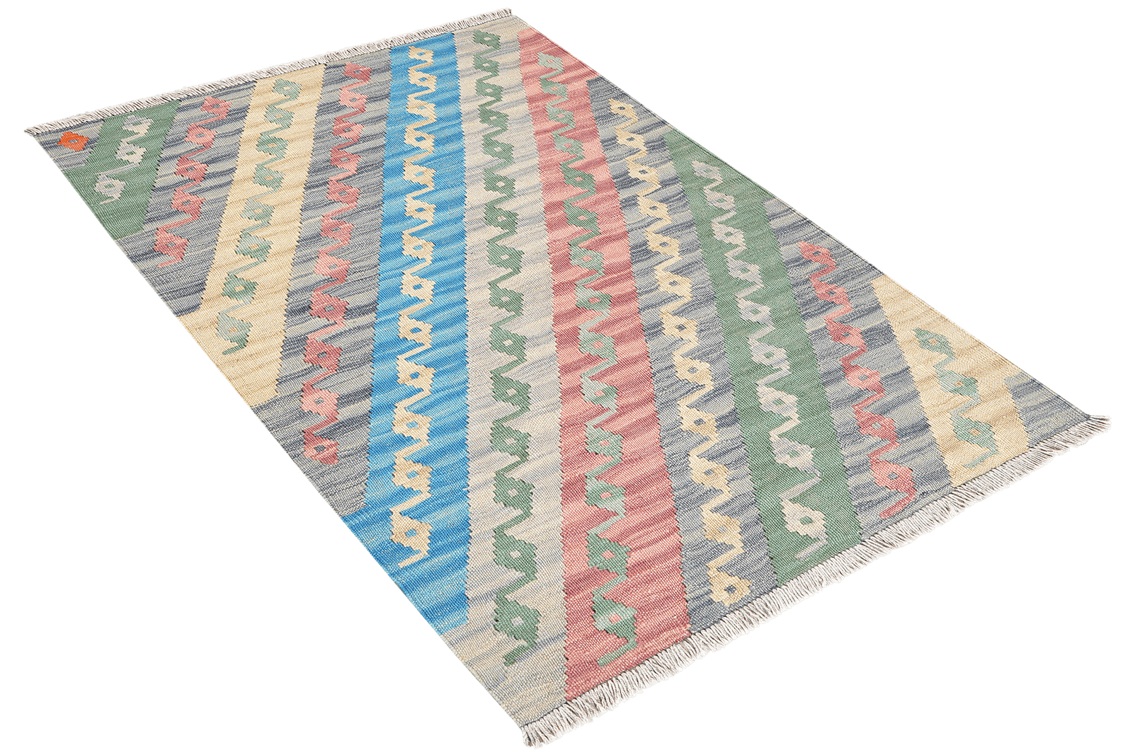 Kelim Gashgai — Handmade, 83x128 cm, Multicolor, 100% Virgin Wool | View 4