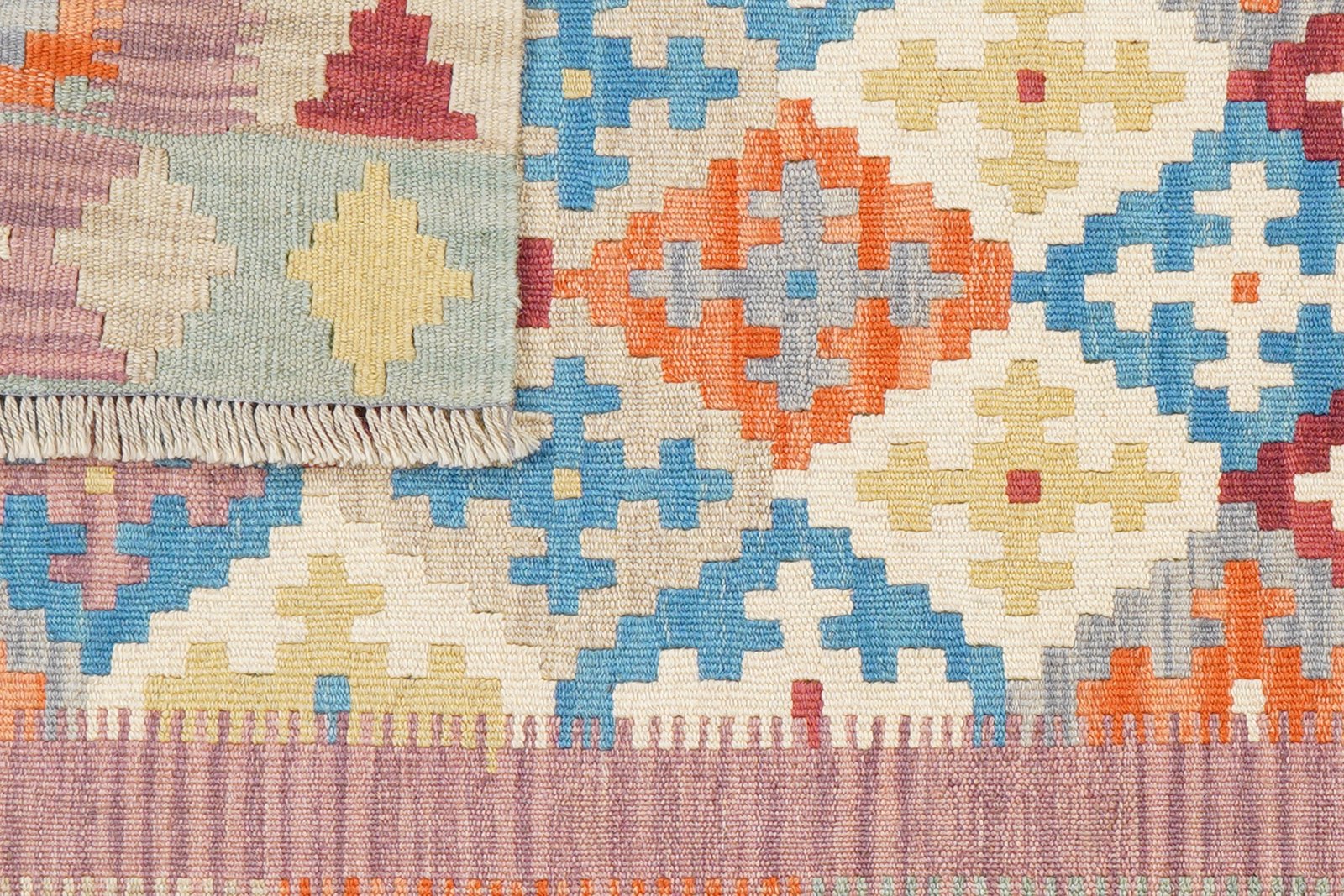 Kelim Gashgai — Handmade, 82x124 cm, Multicolor, 100% Virgin Wool | View 6