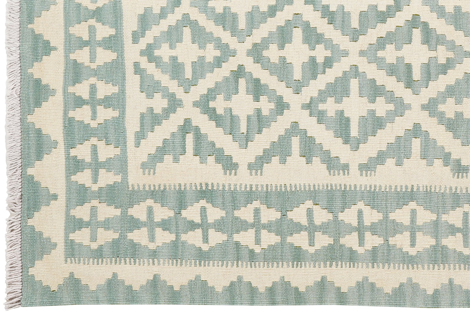 Kelim Gashgai — Handmade, 122x181 cm, Beige, 100% Virgin Wool | View 3
